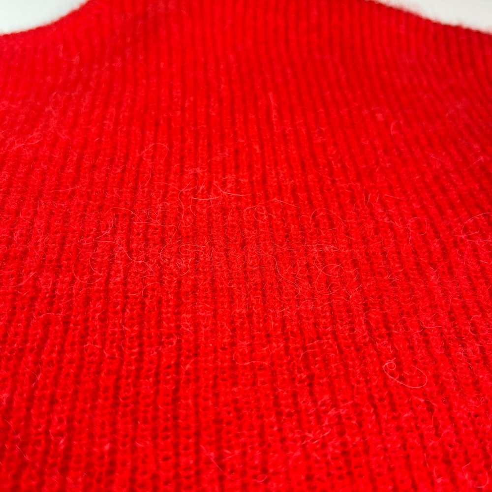 Sezane Barry Cardigan Women's M Reversible Red Mohair Alpaca V-Neck Oversized - Picture 13 of 14